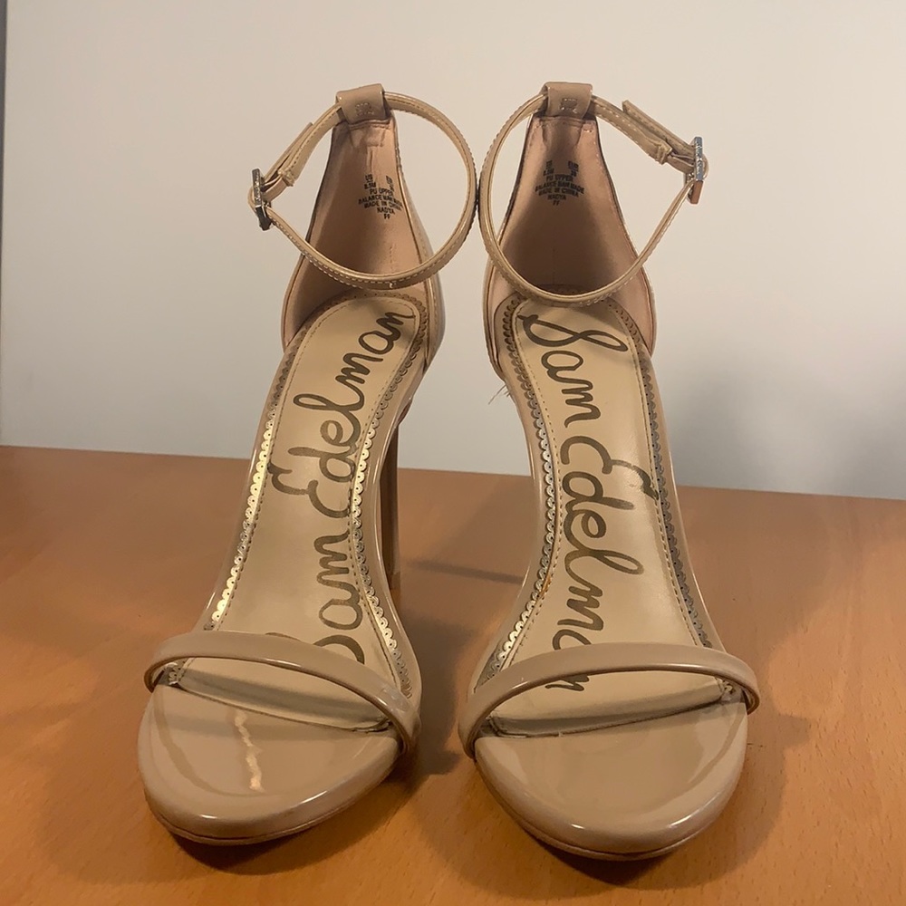 Sam Edelman Nude Strappy Heels size 39 US 8.5